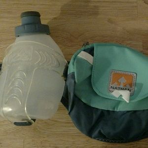Running Belt with Fanny Pack and 2 Water Bottles